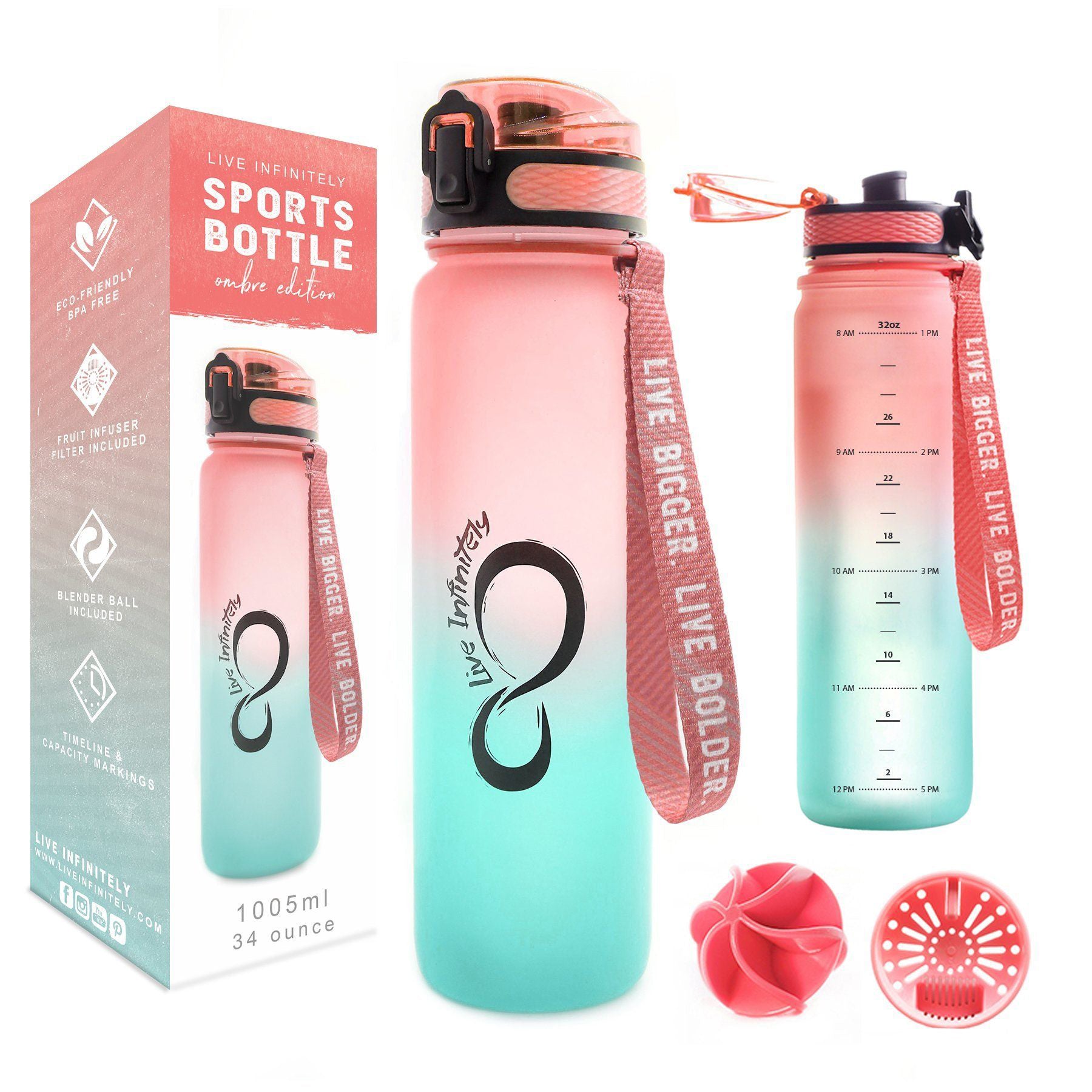 linqin Womens Running Water Bottle for Men Boys Girls Stars 1 Liter Water  Bottles : : Sports & Outdoors