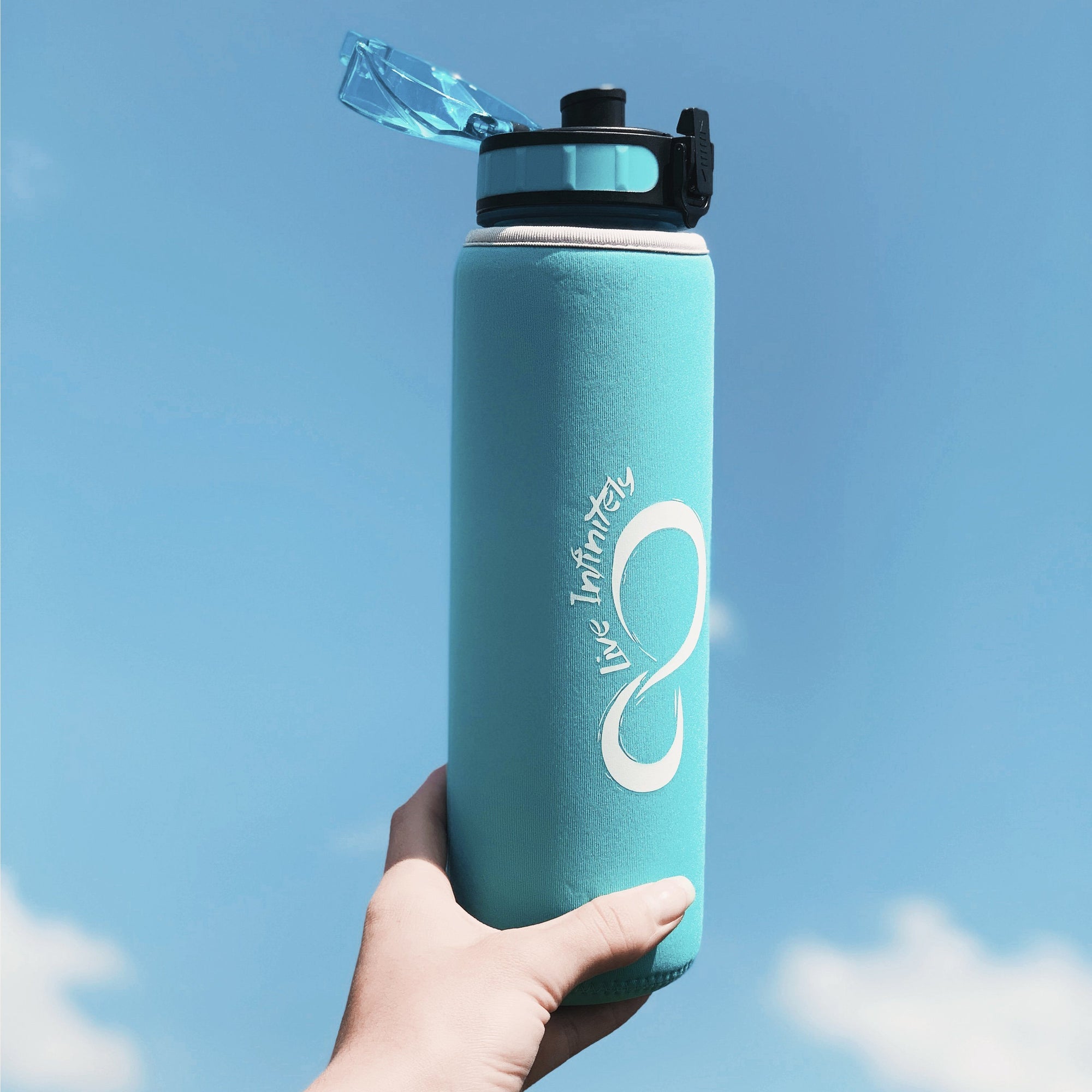Live Infinitely 24 oz Insulated Water Bottle for Women - Cute Gym Water  Bottles with Timed Marks 