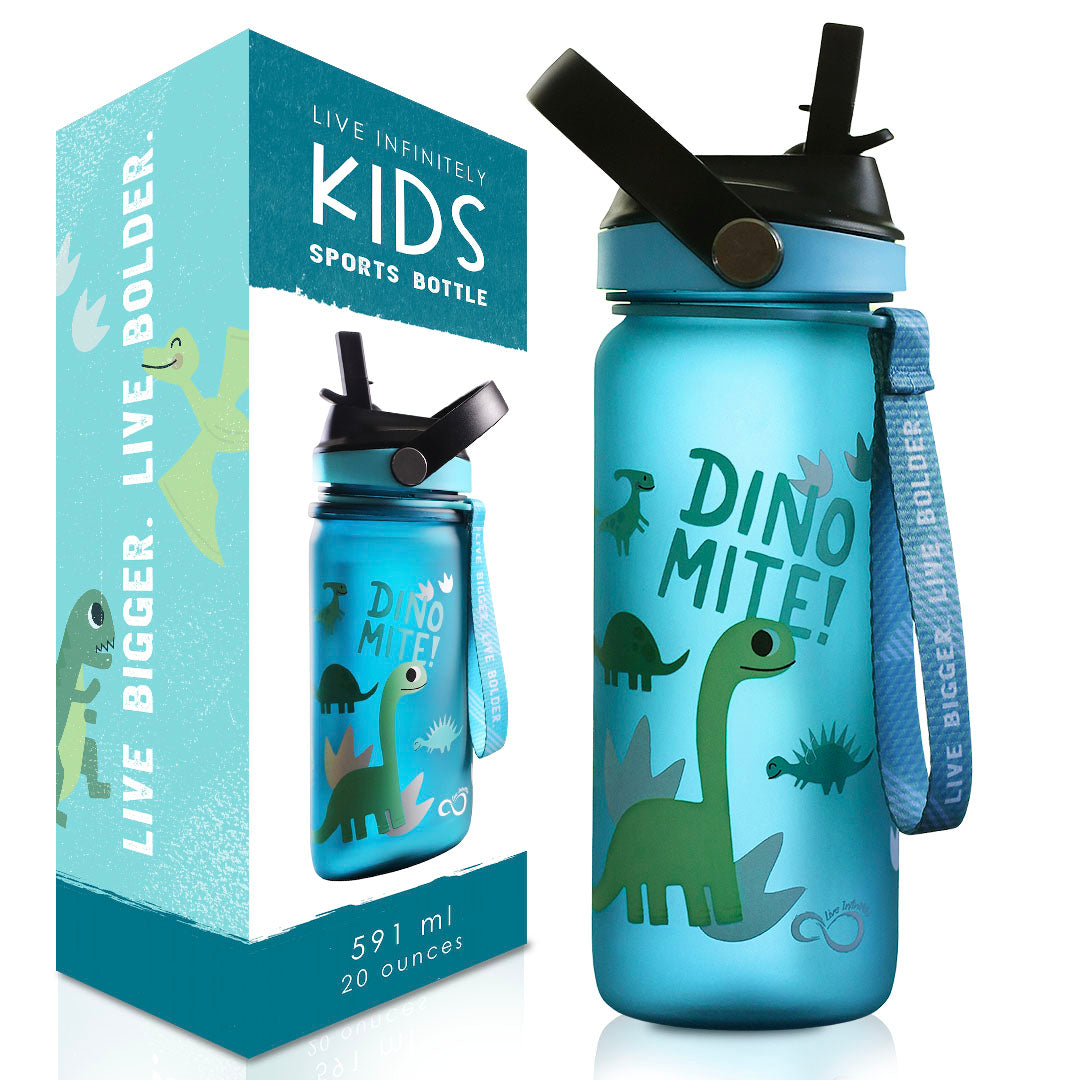 Personalised Dinosaur Drinks Bottle Kids Water Bottle Drink 
