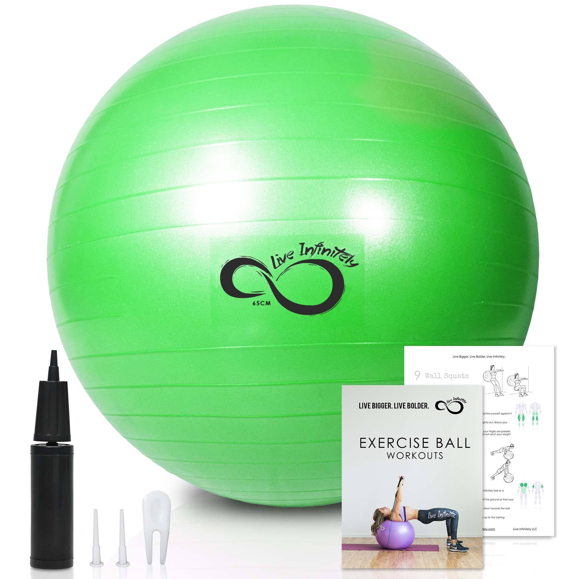 Gold's Gym 65 cm Anti-Burst Performance Exercise Ball with Pump