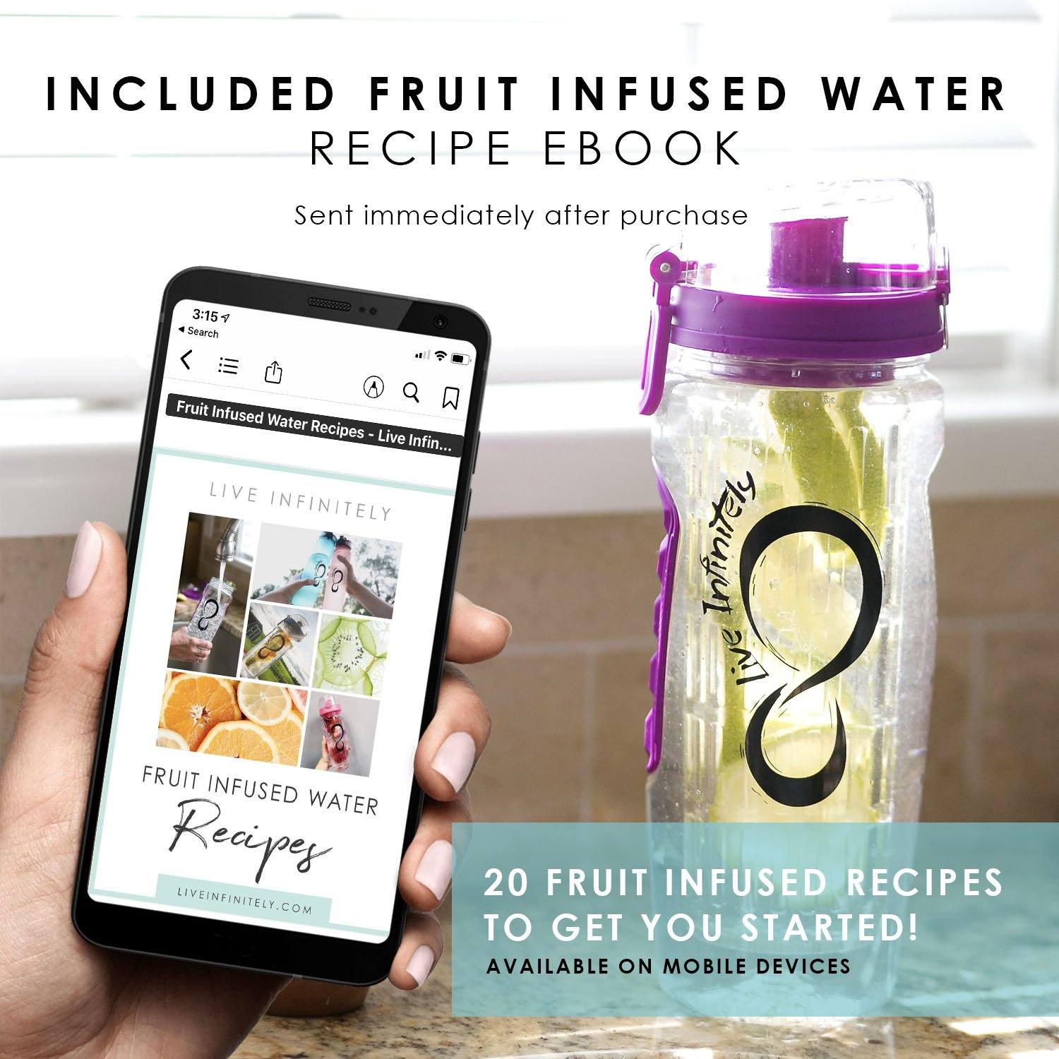 Pure'Infuser™ Water Bottle Infuser